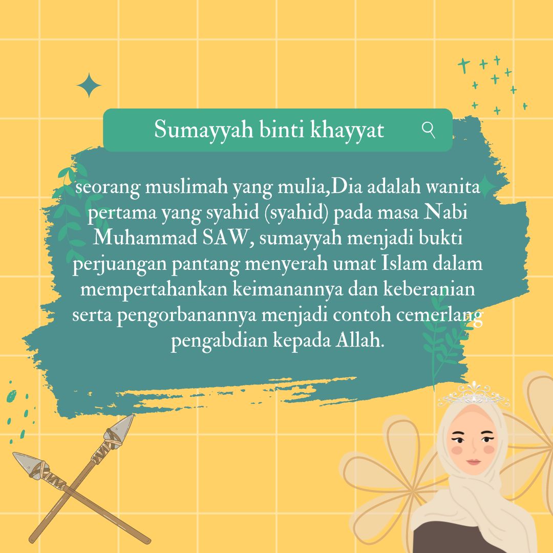 Mengenal Sumayyah binti Khayyat