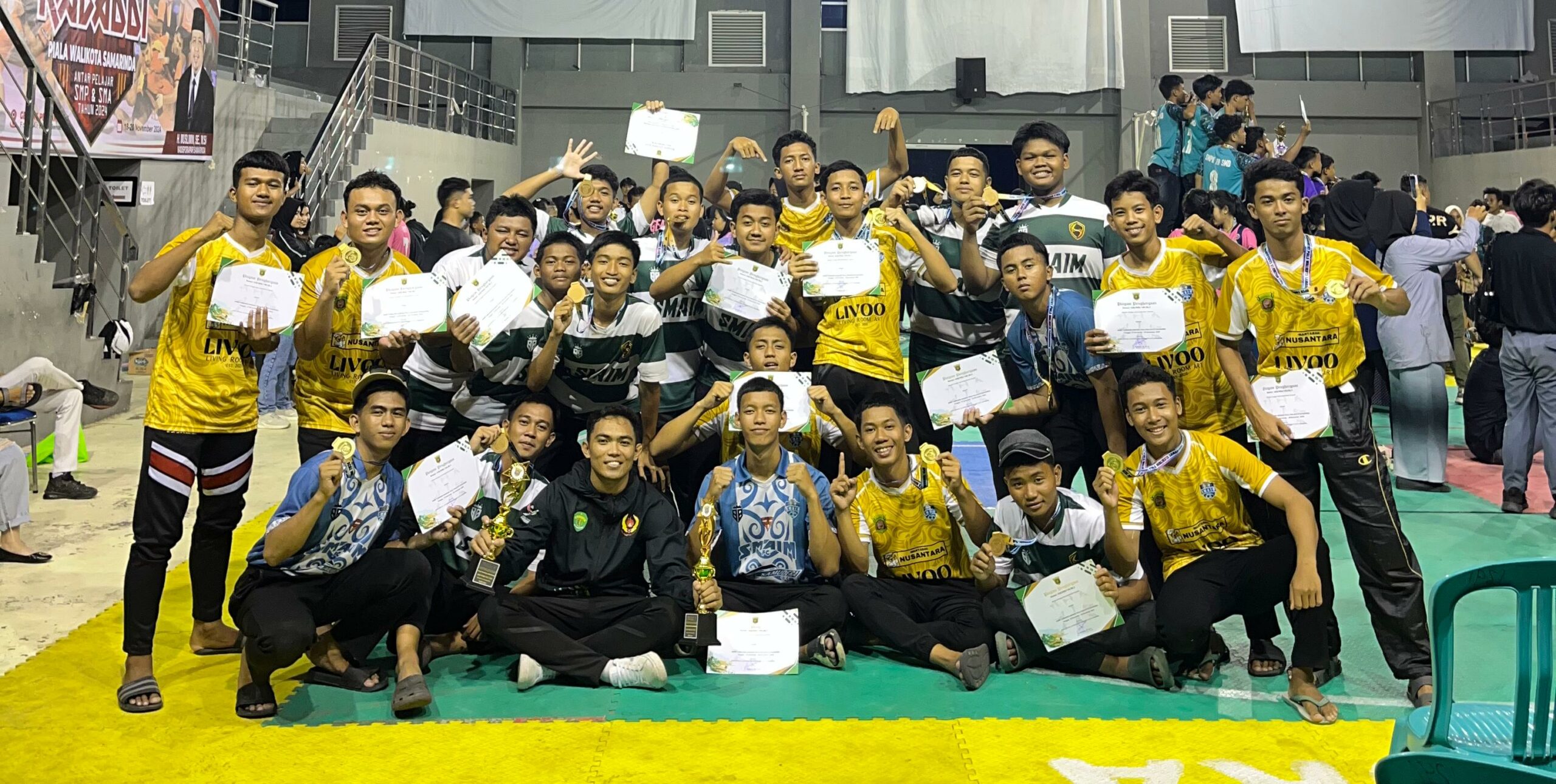 Tim Kabaddi SMAIM Raih Juara 1 dan 3 Antar Pelajar SMA Piala Walikota Samarinda