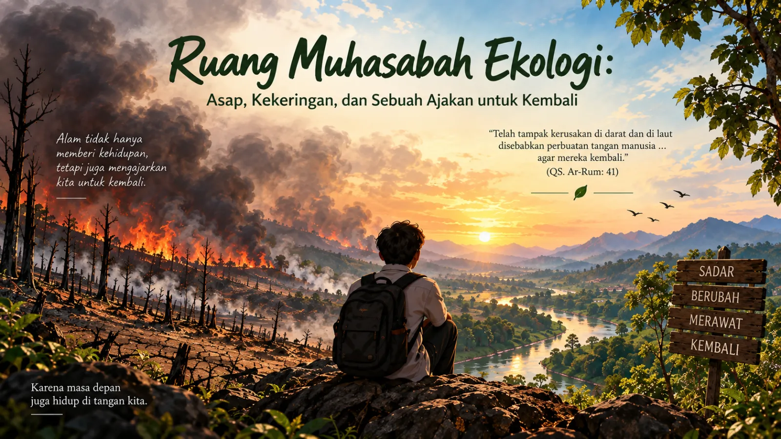Ruang Muhasabah Ekologi: Asap, Kekeringan, dan Sebuah Ajakan untuk Kembali