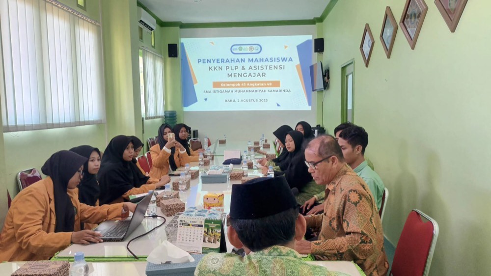 SMA Istiqamah Muhammadiyah Menerima Kkn-Plp Universitas Mulawarman Samarinda Tahun 2023